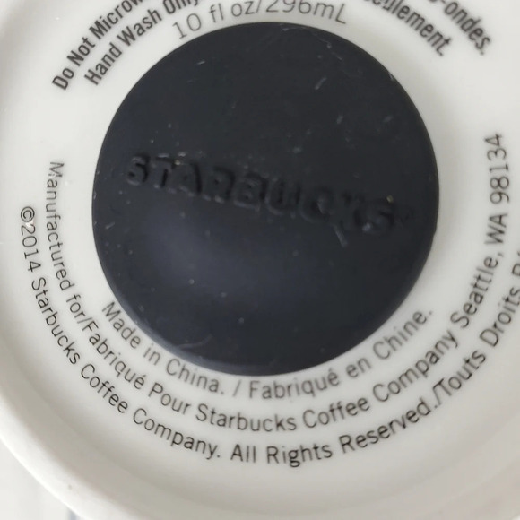 Starbucks Double Wall Travel Tumbler Dot Collection Gold Polka Dots White Lidded - Picture 10 of 10